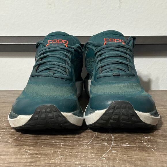 Topo Ultraventure 4 Men’s Athletic Running Shoes Size 10 Dark Teal/Orange - Picture 2 of 8